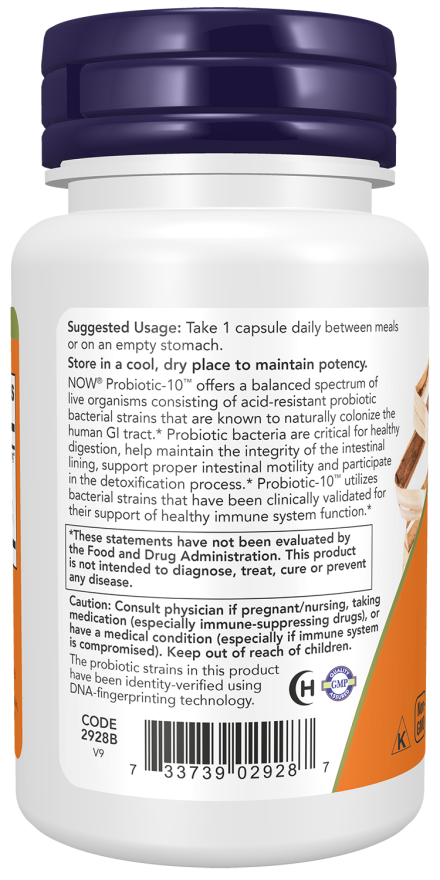 Now Foods Probiotic-10™ 50 Billion Veg Capsules
