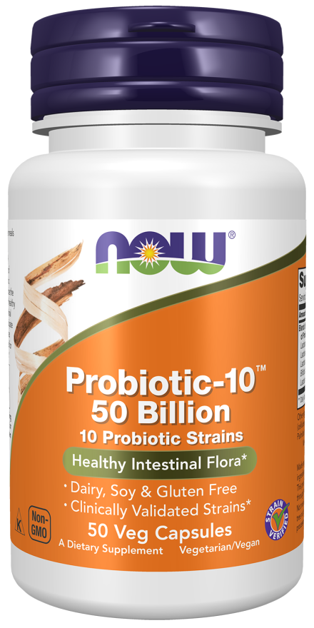 now foods Probiotic-10™ 50 Billion Veg Capsules