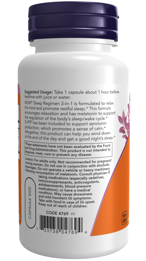Now Foods Sleep Regimen 3-in-1 Veg Capsules