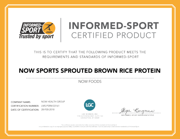 Now Foods Sprouted Brown Rice Protein Powder
