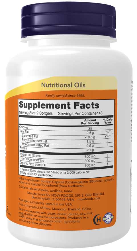 Now Foods Super Omega 3-6-9 Softgels