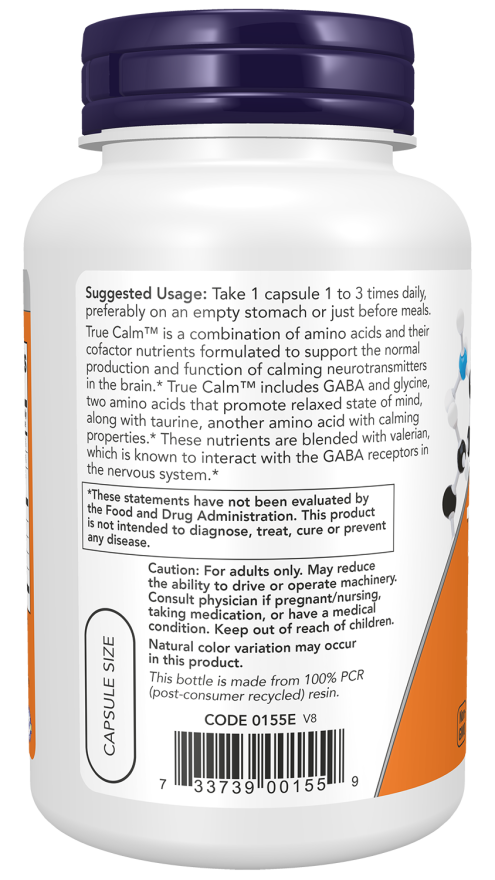 Now Foods True Calm™ Veg Capsules