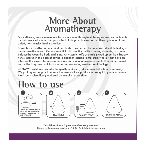 Now Foods Ultrasonic Essential Oil Diffuser