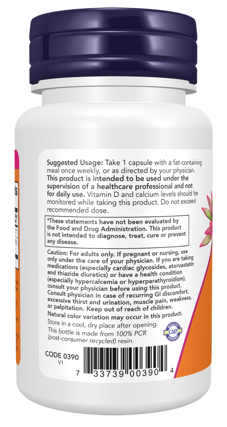 Now Foods Vitamin D3 50 000 IU Capsules