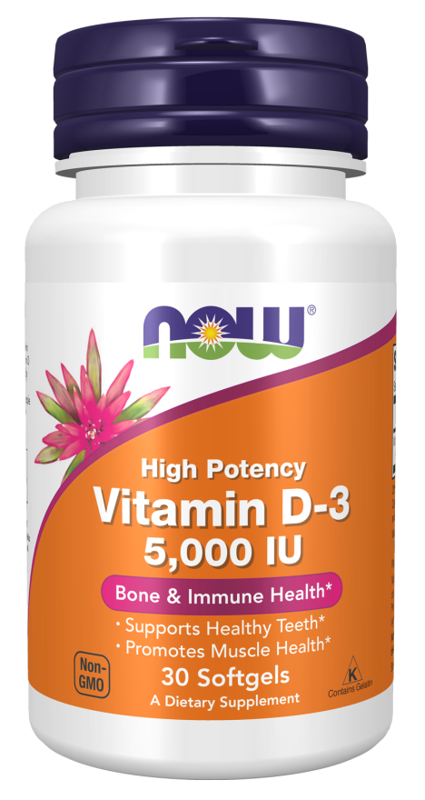 now foods Vitamin D3 5000 IU Softgels