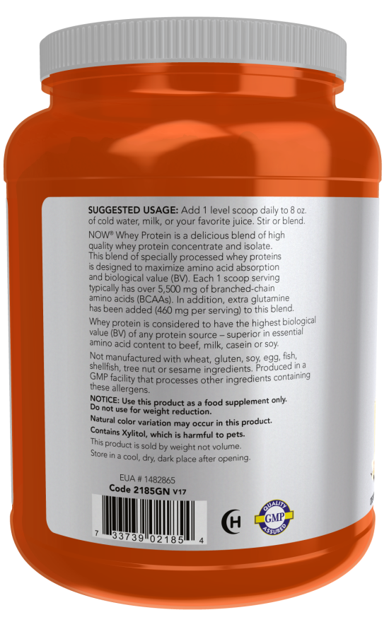 Now Foods Whey Protein Creamy Vanilla Powder