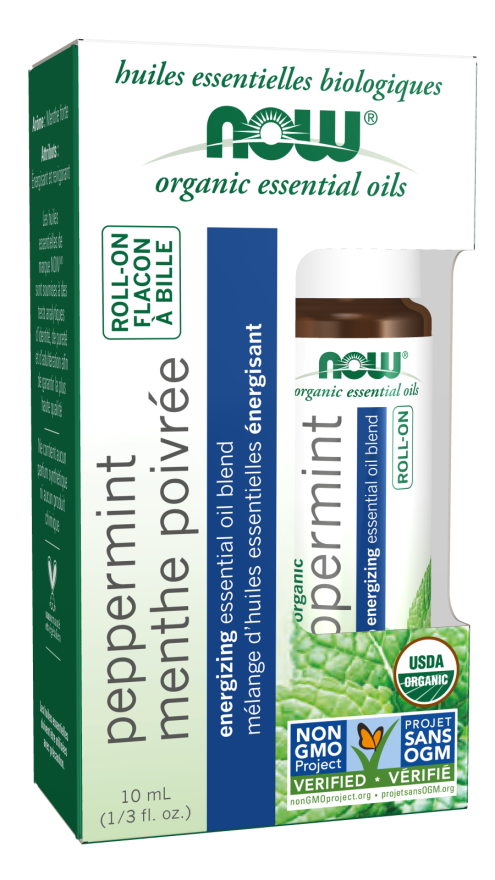 now foods Peppermint Essential Oil Blend Organic Roll-On
