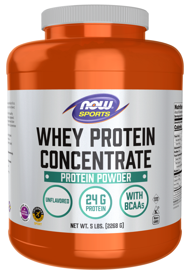 Now Foods Whey Protein Concentrate Unflavored Powder