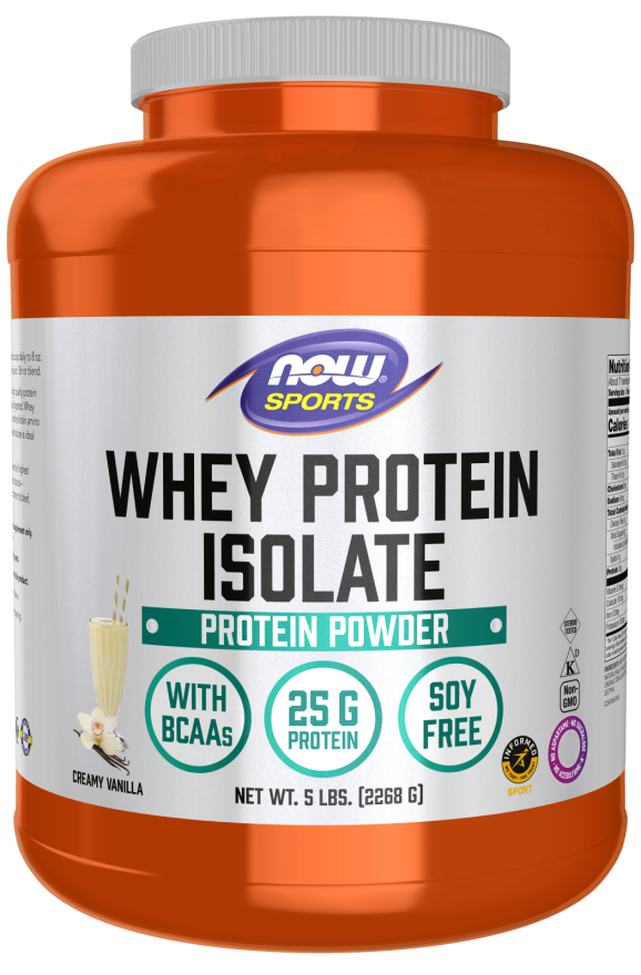 Now Foods Whey Protein Isolate Creamy Vanilla Powder