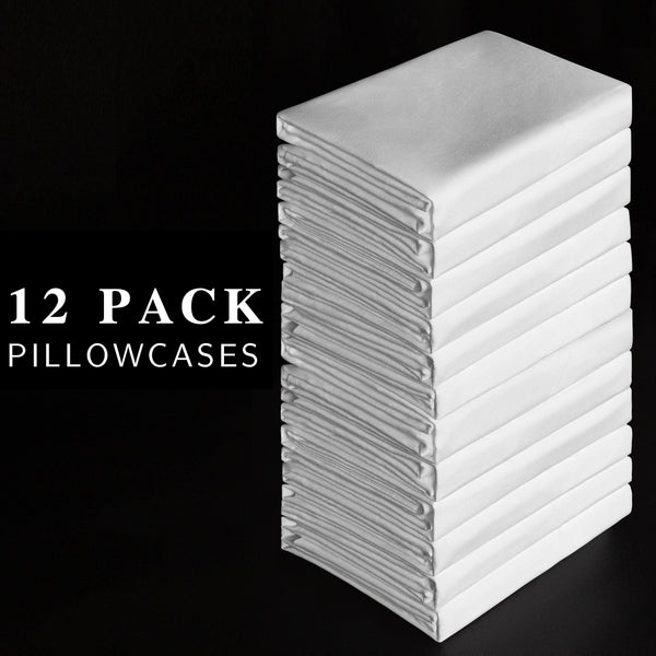 Ntbay 12 Pack Microfiber Pillowcases With Envelope Closure|NTBAY®️