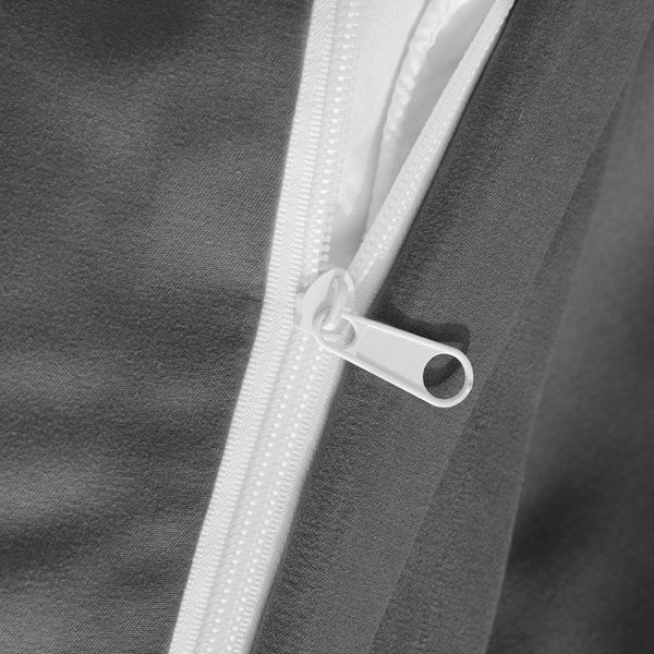 Ntbay 2/3 Pieces Solid Color Microfiber Duvet Cover Set|NTBAY®️