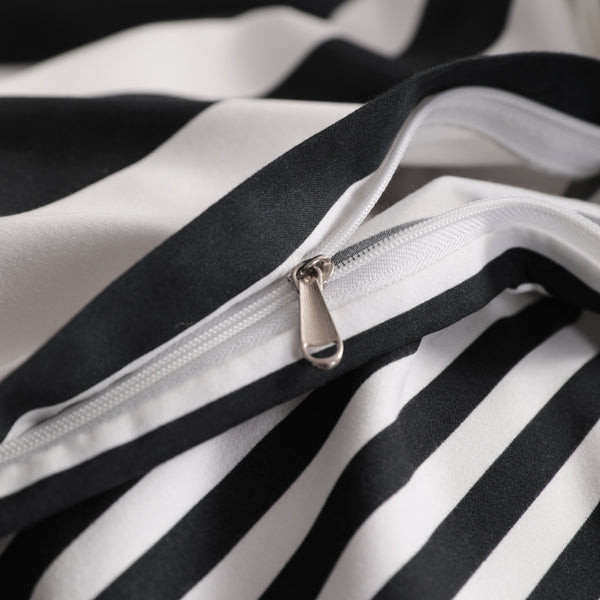 Ntbay 2/3 Pieces Stripe Pattern Microfiber Duvet Cover Set|NTBAY®️