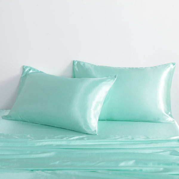 Ntbay 3/4 Pieces Silky Satin Twin Cooling Soft Bed Sheet Set|NTBAY®️