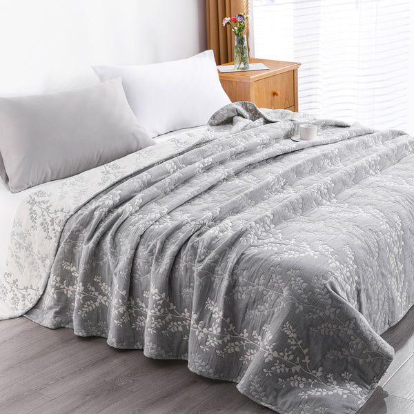 Ntbay 3-Layer Cotton Muslin Blanket - Soft Breathable And Lightweight Quilt|NTBAY®️