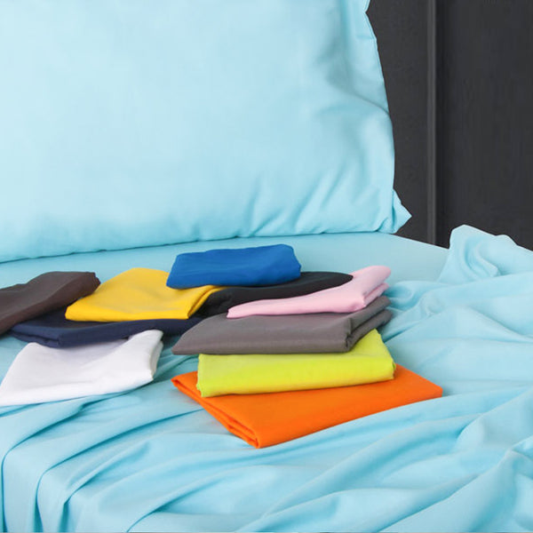 Ntbay 3 Pieces Solid Color Microfiber Toddler Sheet Set|NTBAY®️