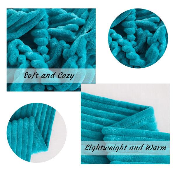 Ntbay All Seasons Plush Flannel Fleece Throw Blanket|NTBAY®️