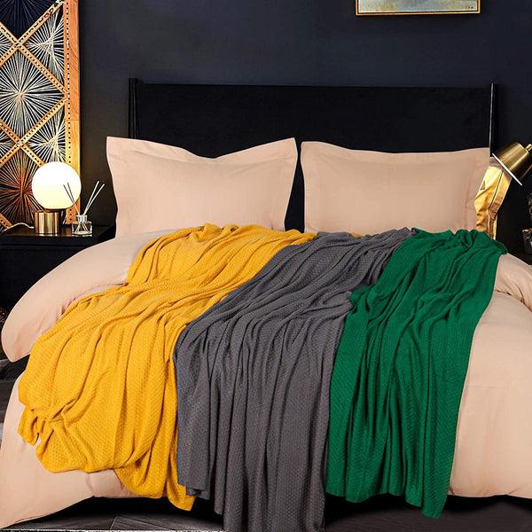 Ntbay Cooling Bamboo Blanket Breathable Lightweight Bed Blanket For Hot Sleepers|NTBAY®️