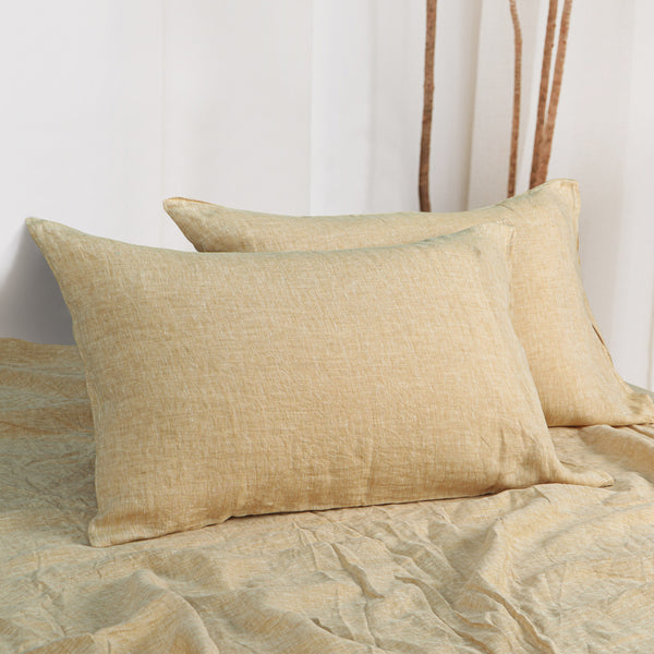 Ntbay French Linen Pillowcases – 2 Pack Breathable & Cooling Envelope Closure|NTBAY®️