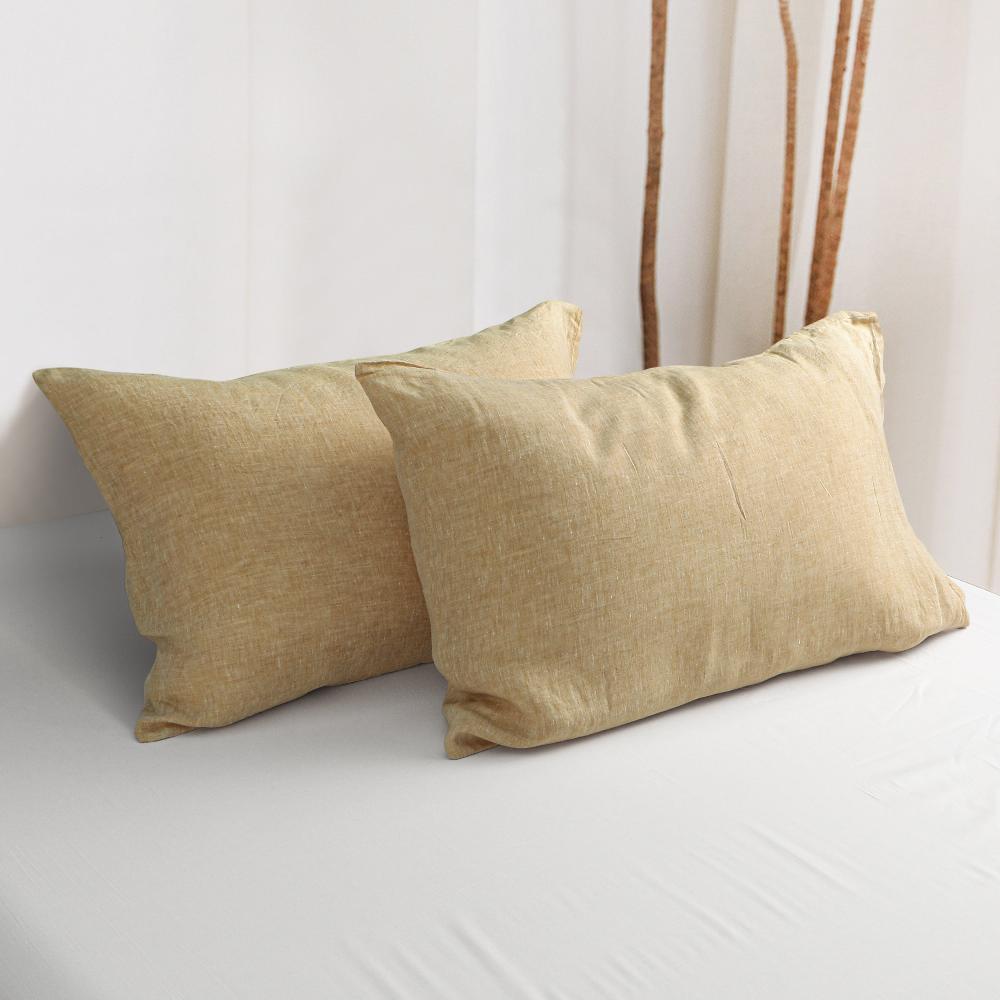 ntbay French Linen Pillowcases – 2 Pack Breathable & Cooling Envelope Closure|NTBAY®️