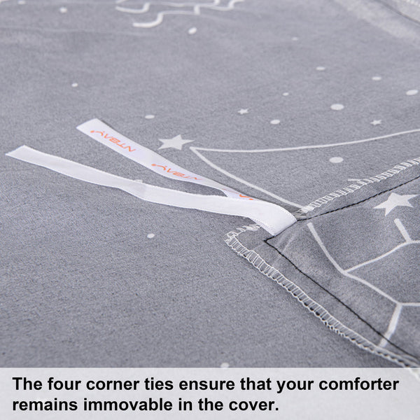 Ntbay NTBAY 2/3 Pieces Constellation Pattern Microfiber Duvet Cover Set