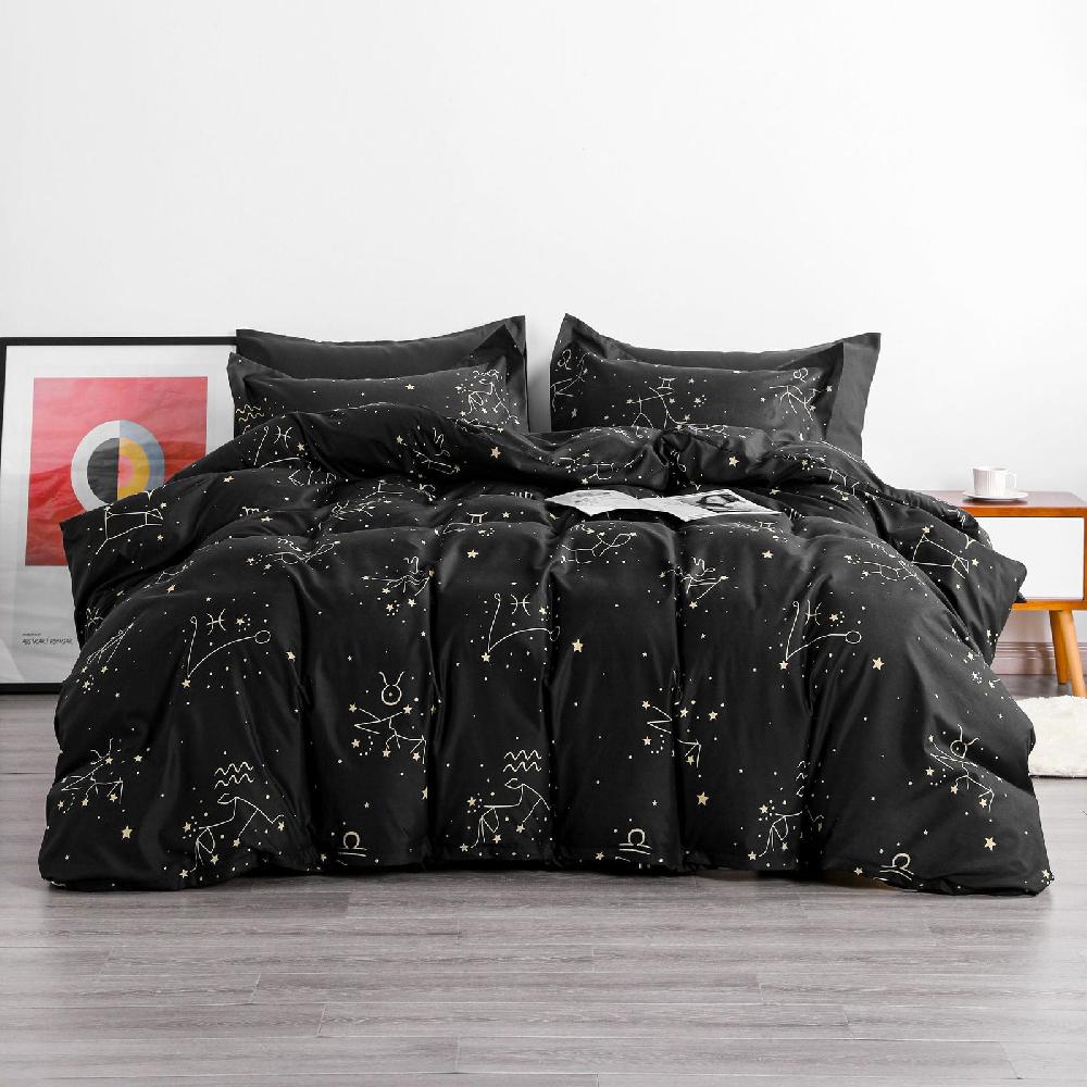 ntbay NTBAY 2/3 Pieces Constellation Pattern Microfiber Duvet Cover Set