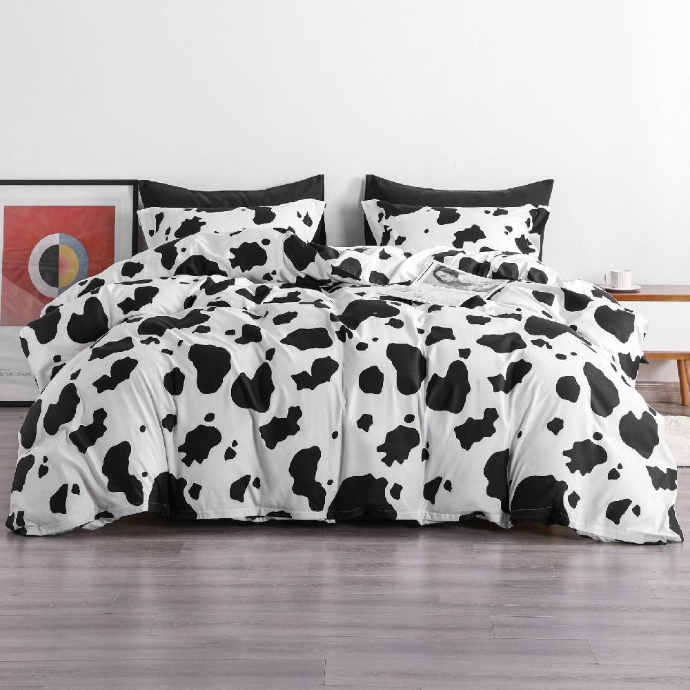 ntbay NTBAY 2/3 Pieces Cow Pattern Microfiber Duvet Cover Set