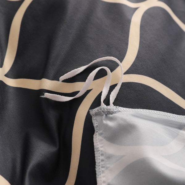 Ntbay NTBAY 2/3 Pieces Curve Pattern Microfiber Duvet Cover Set