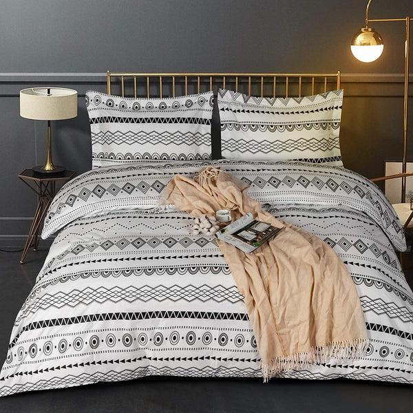 Ntbay NTBAY 2/3 Pieces Geometry Pattern Microfiber Duvet Cover Set