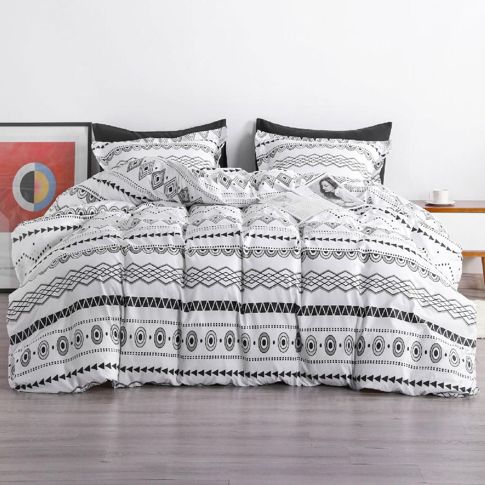 ntbay NTBAY 2/3 Pieces Geometry Pattern Microfiber Duvet Cover Set