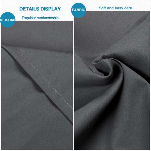 Ntbay NTBAY 2 Pack 100% Microfiber Square Pillow Shams