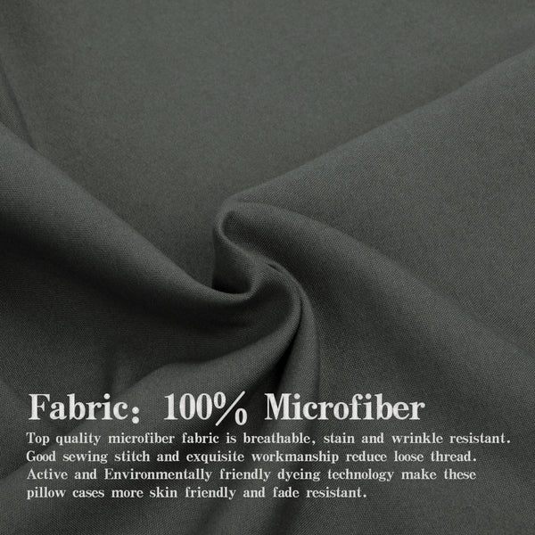 Ntbay NTBAY 2 Pack Microfiber Zipper Closure Toddler Pillowcases 13x18 Inches