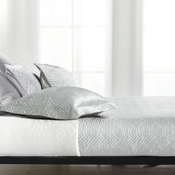 Ntbay NTBAY 2-Pack Satin Quilted Pillow Shams – Luxurious & Decorative