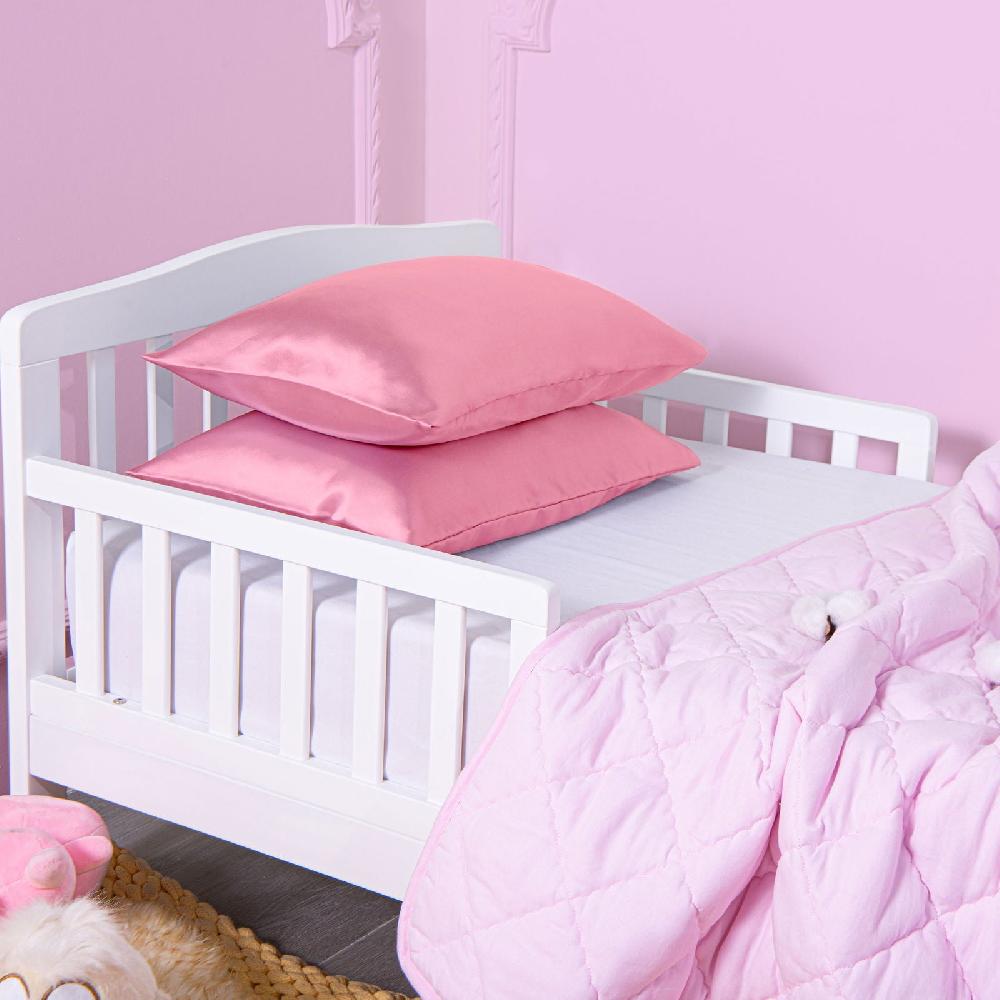 ntbay NTBAY 2 Pack Satin Toddler Pillowcases with Envelope Closure