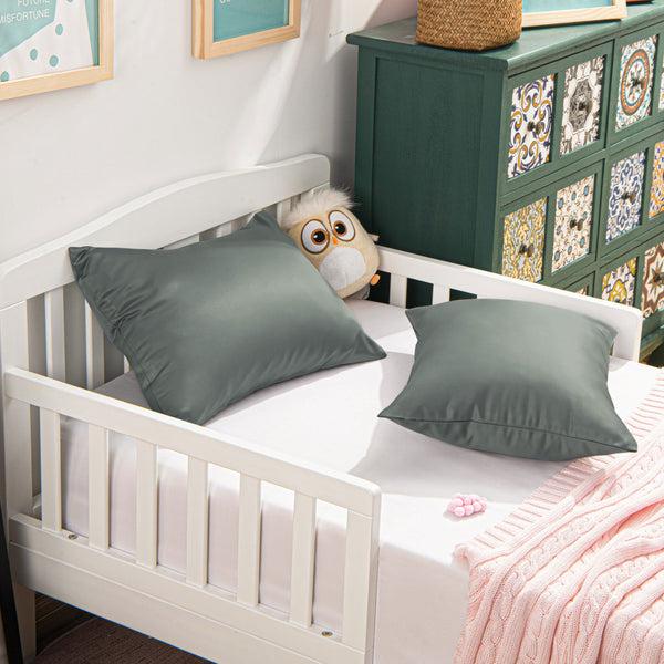 Ntbay NTBAY 2 Pack Satin Toddler Pillowcases With Zipper Closure