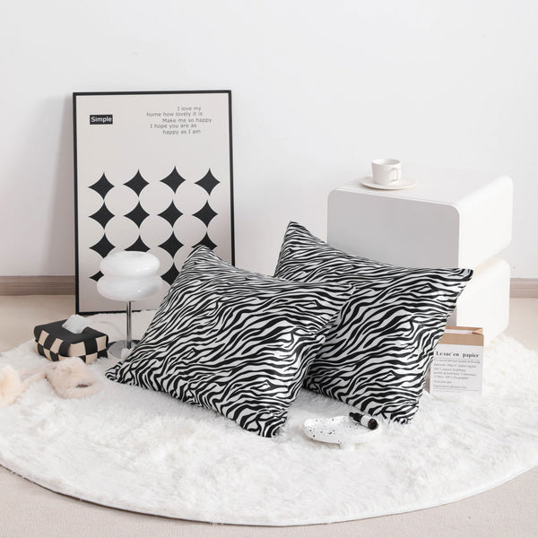 Ntbay NTBAY 2 Pack Silk Satin Pillowcases With Envelope Closure
