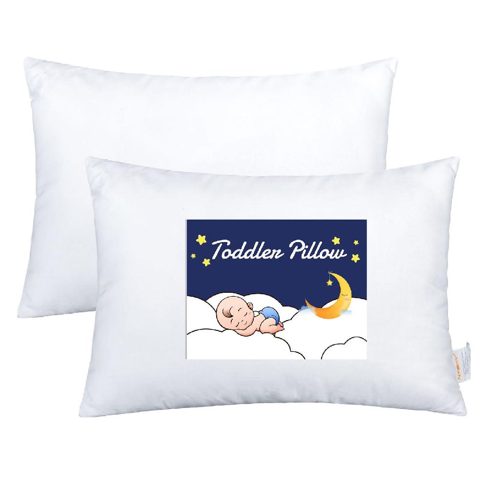 ntbay NTBAY 2 Pack Soft Cotton Down Alternative Toddler Pillows
