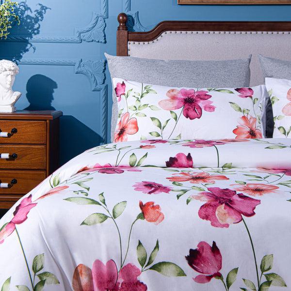 Ntbay NTBAY 3 Pieces Flowers Somuns Pattern Duvet Cover Set