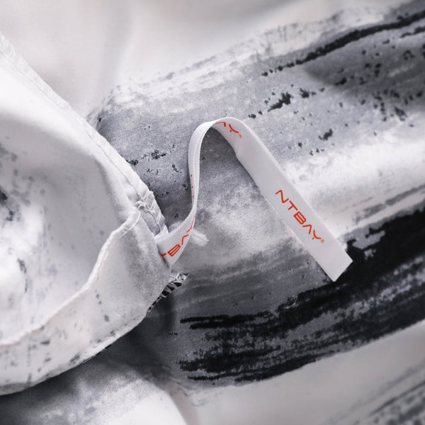 Ntbay NTBAY 3 Pieces Ink Pattern Microfiber Duvet Cover Set