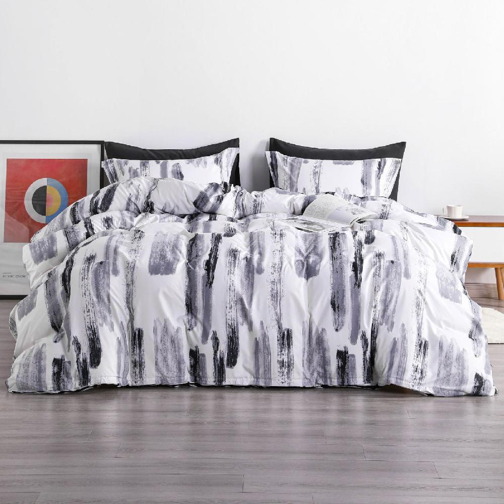 ntbay NTBAY 3 Pieces ink Pattern Microfiber Duvet Cover Set