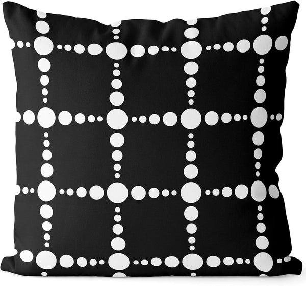 Ntbay NTBAY Bedsum Set Of 4 Black & White Geometric Throw Pillow Covers