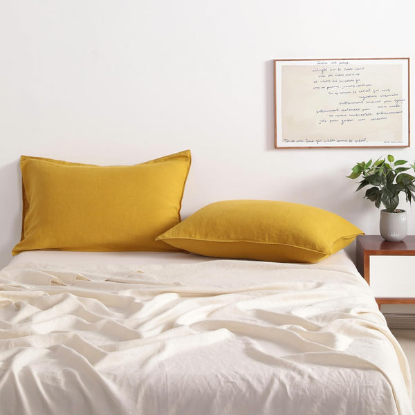 Ntbay NTBAY French Linen Pillowcases – 2-Pack Breathable & Cooling