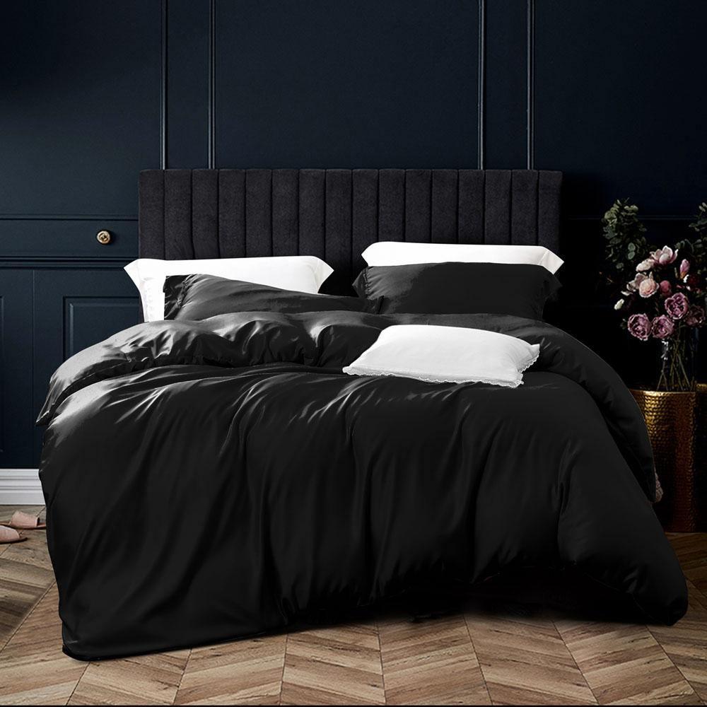 ntbay NTBAY 3 Pieces Silky Satin Duvet Cover Set
