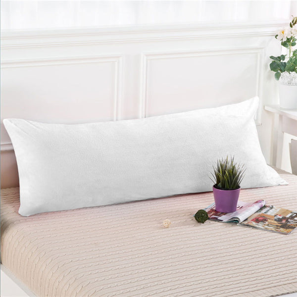 Ntbay NTBAY Zippered Velvet Body Pillow Cover