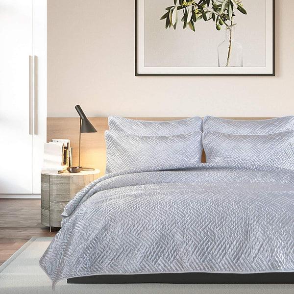 Ntbay NTBAY Satin Quilt Set – Solid Color Soft & Luxurious Bedding