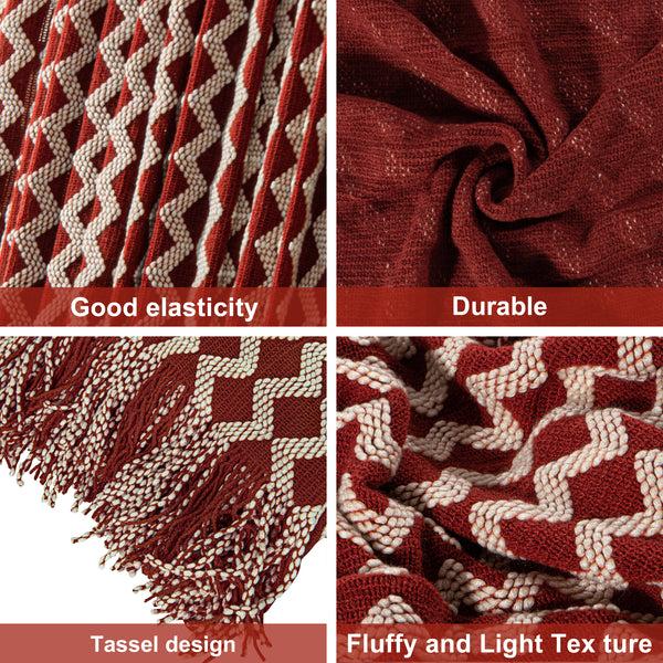 Ntbay Soft Acrylic Knitted Throw Blanket|NTBAY®️