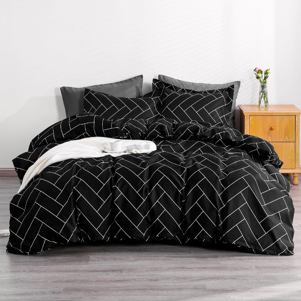 ntbay NTBAY Twin Duvet Cover Set – Soft Microfiber Brick Print