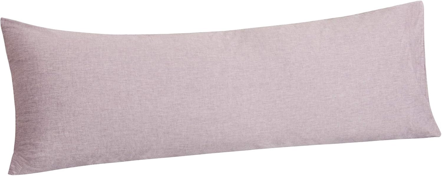 ntbay NTBAY Washed Cotton Body Pillow Cover – Soft & Breathable