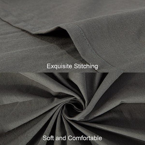 Ntbay NTBAY Washed Cotton Queen Flat Sheet – Ultra-Soft