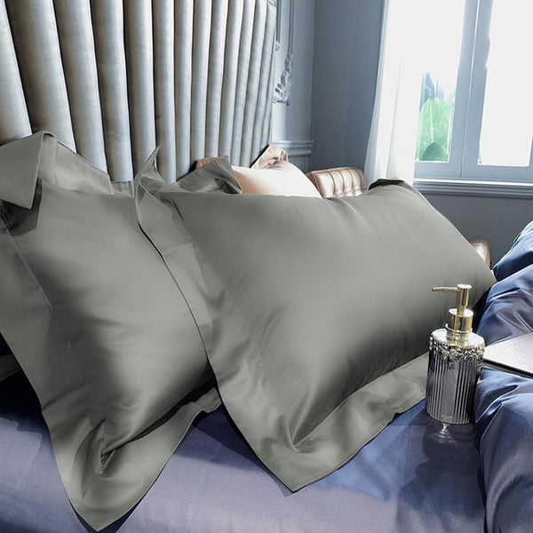 Ntbay Organic Cotton Pillow Shams – Set Of 2 Soft & Silky Sateen 800TC|NTBAY®️