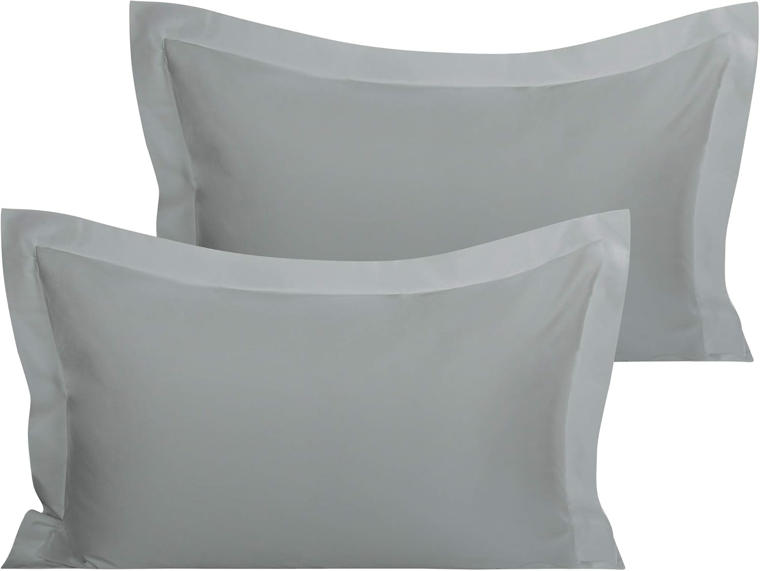 ntbay Organic Cotton Pillow Shams – Set of 2 Soft & Silky Sateen 800TC|NTBAY®️